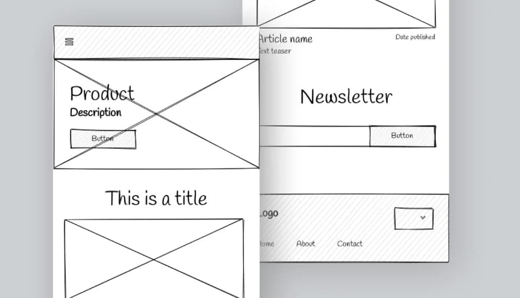 로우파이 와이어프레임과 하이파이 와이어프레임